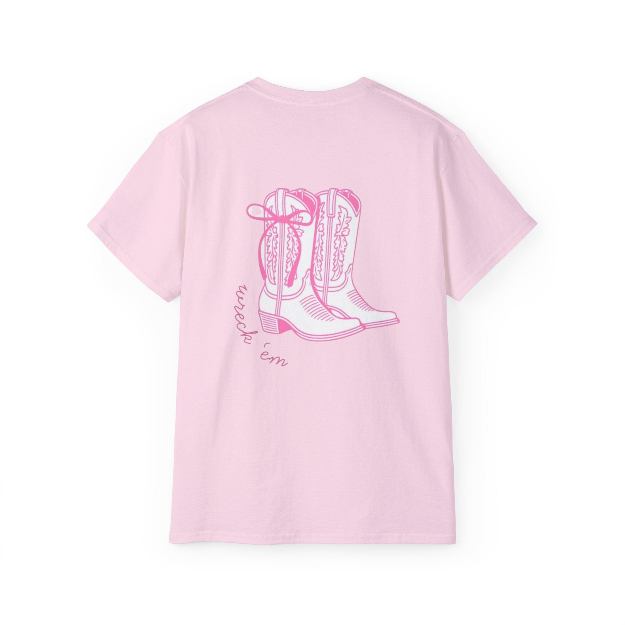 TTU Pink Cowgirl Boots TShirt