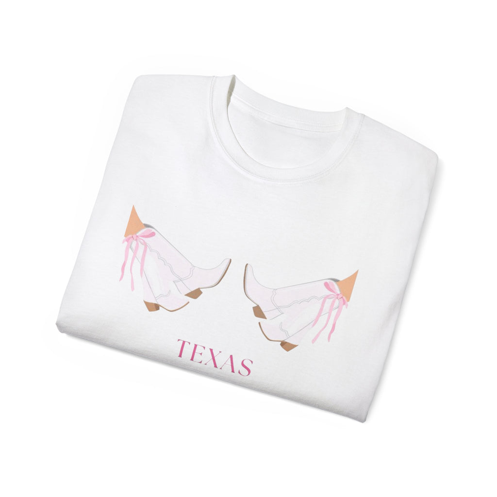 TTU Pink Cowgirl Boots TShirt