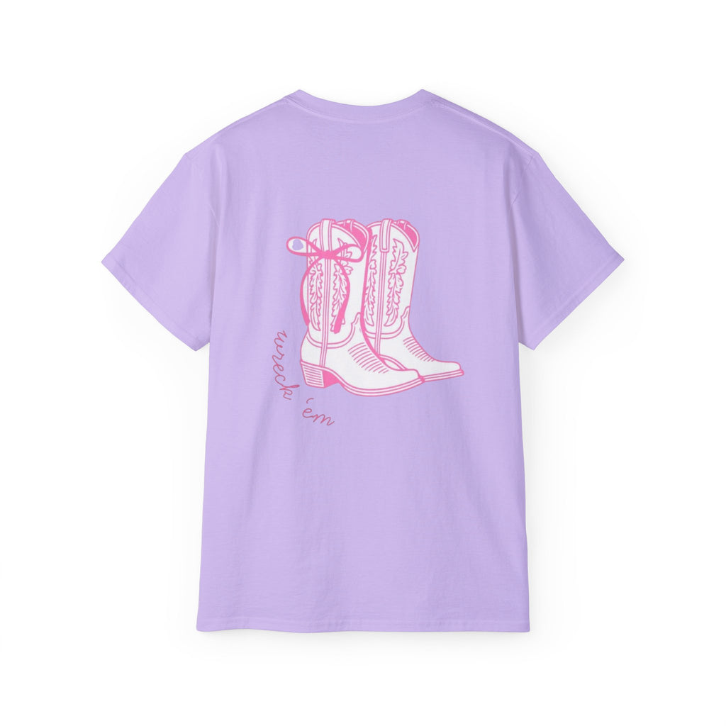 TTU Pink Cowgirl Boots TShirt