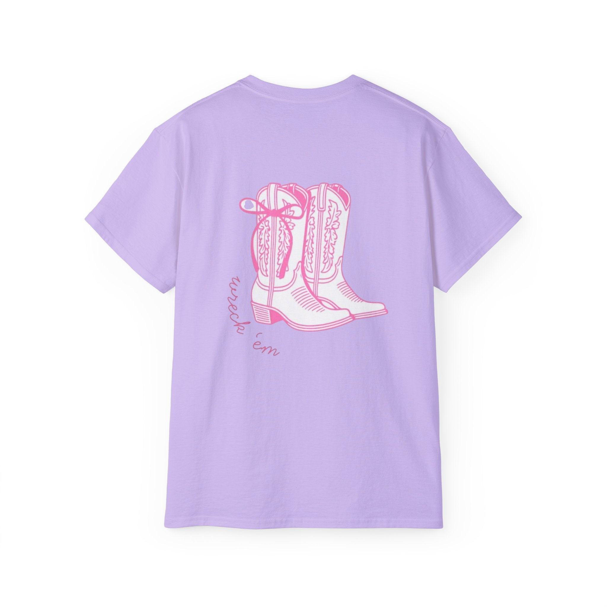 TTU Pink Cowgirl Boots TShirt