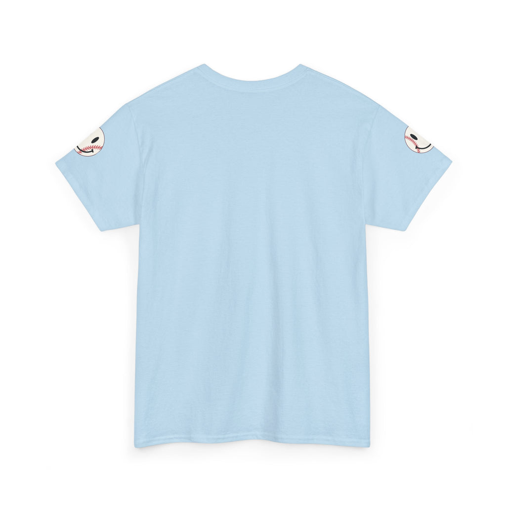Hit the Dang Ball Baseball T‑Shirt – Funny Retro Striped Tee for Players & Fans