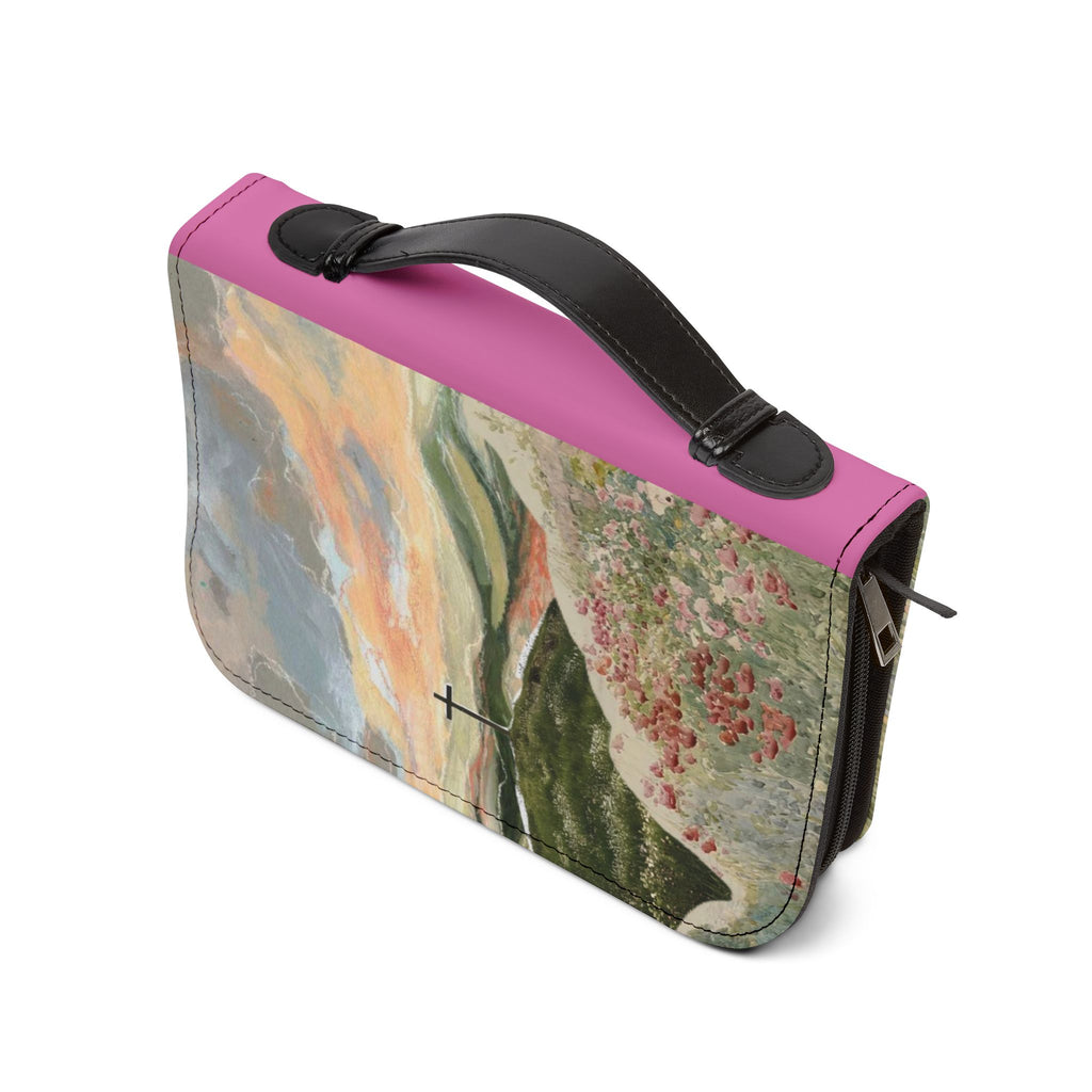 Bible Cover Hills Cross Design Zippered Bible Case