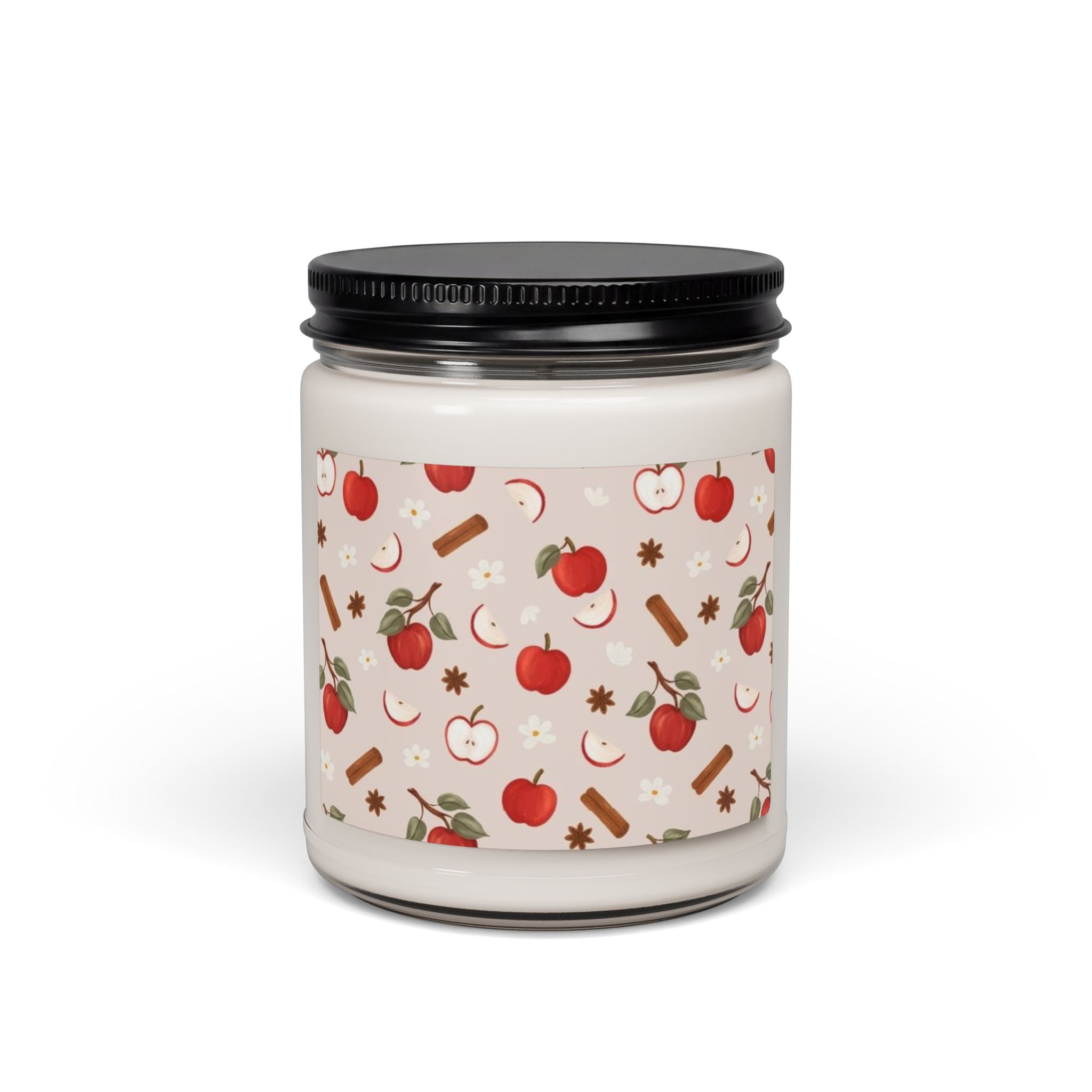 Apple Comfort Soy Candle — 9oz Scented Jar (Cozy Fall & Holiday Home Fragrance)