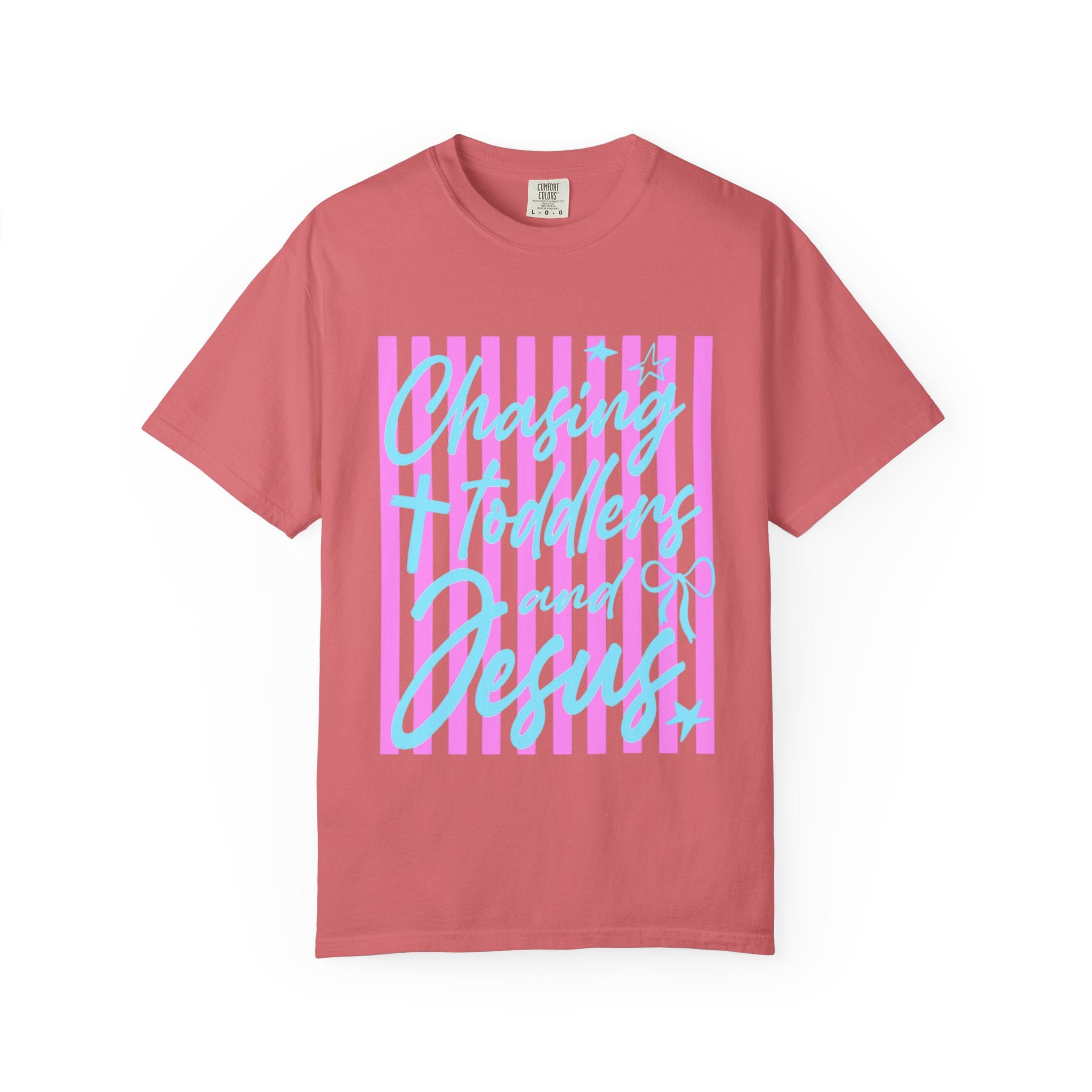 Chasing toddlers and Jesus Shirt