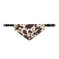 Cow Print Clip-On Pet Bandana — Adjustable Collar Triangle Scarf for Dogs & Cats
