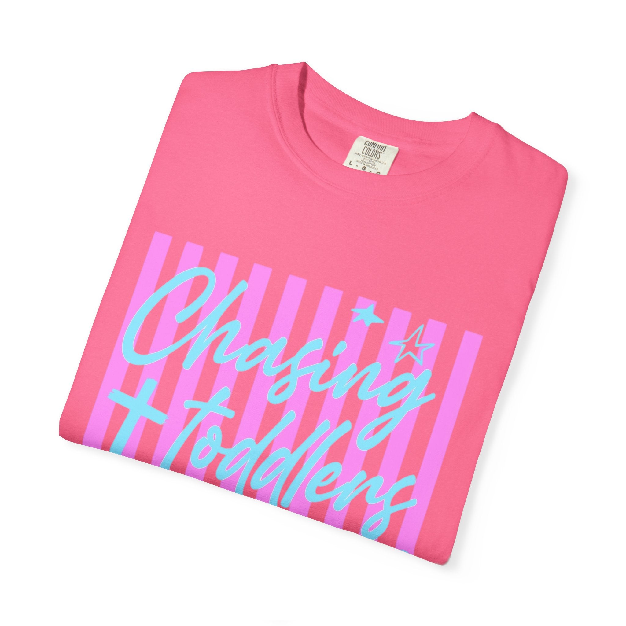 Chasing toddlers and Jesus Shirt
