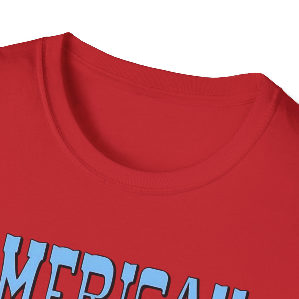 American Babe Retro Patriotic Graphic Tee (4th of July, USA Stars & Stripes)