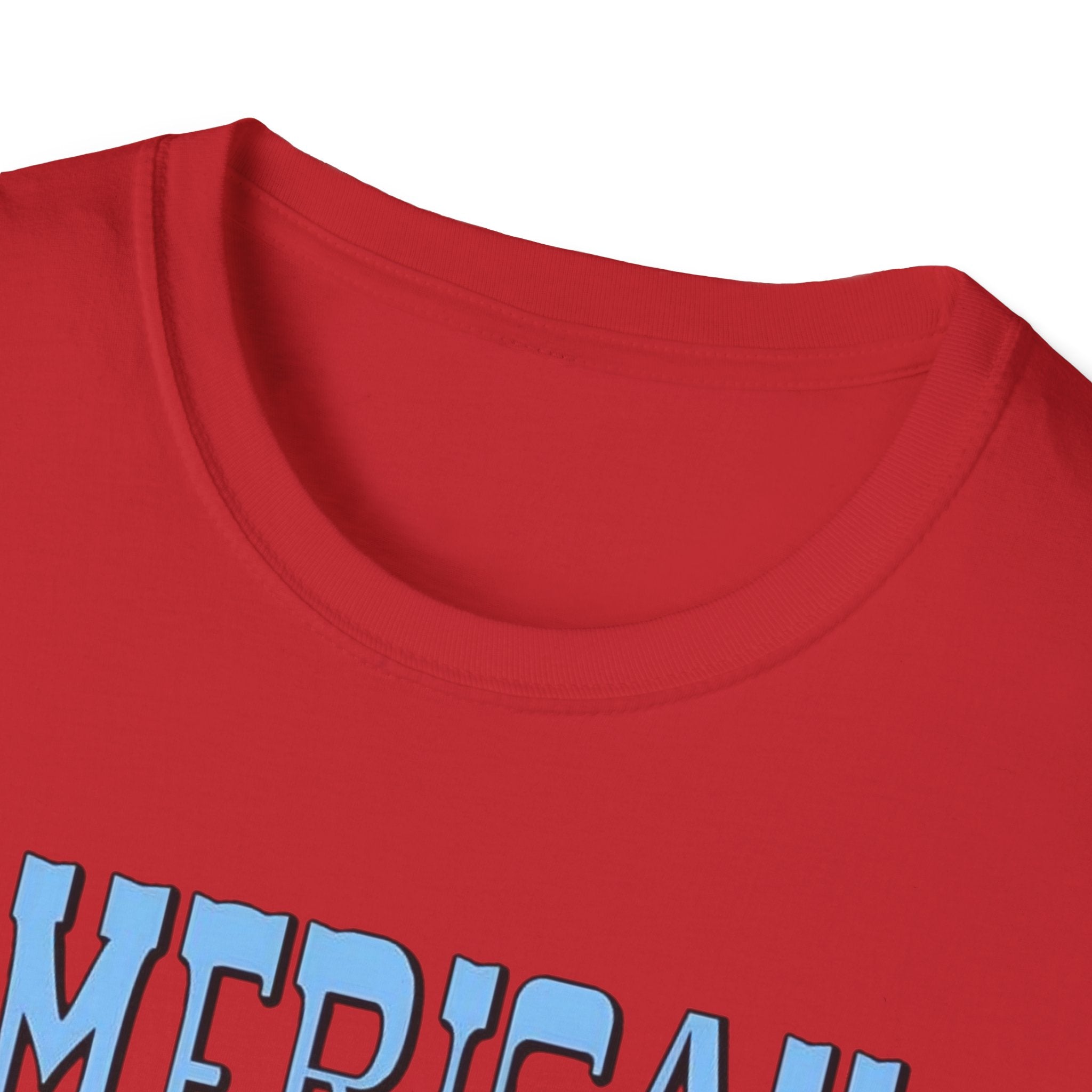 American Babe Retro Patriotic Graphic Tee (4th of July, USA Stars & Stripes)
