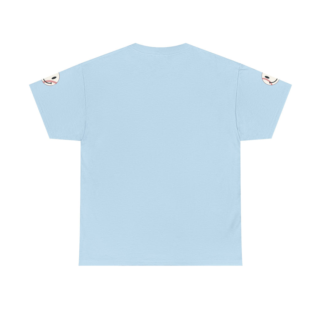 Hit the Dang Ball Baseball T‑Shirt – Funny Retro Striped Tee for Players & Fans