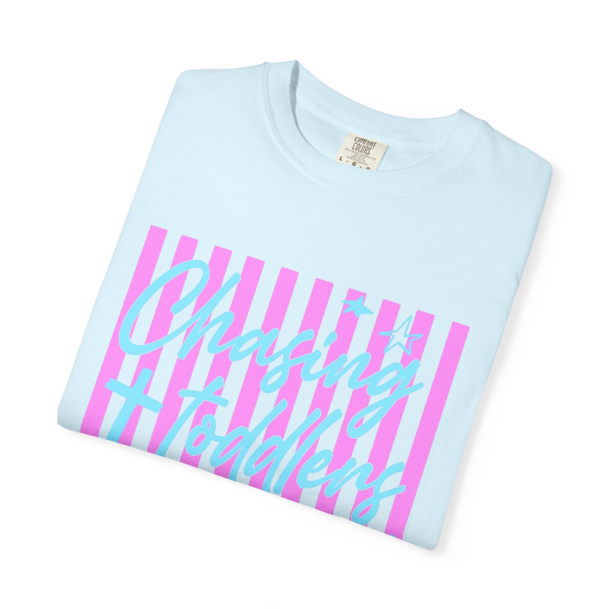 Chasing toddlers and Jesus Shirt