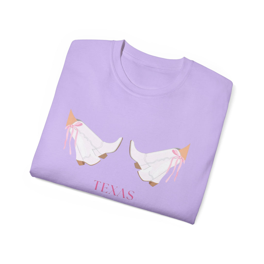 TTU Pink Cowgirl Boots TShirt