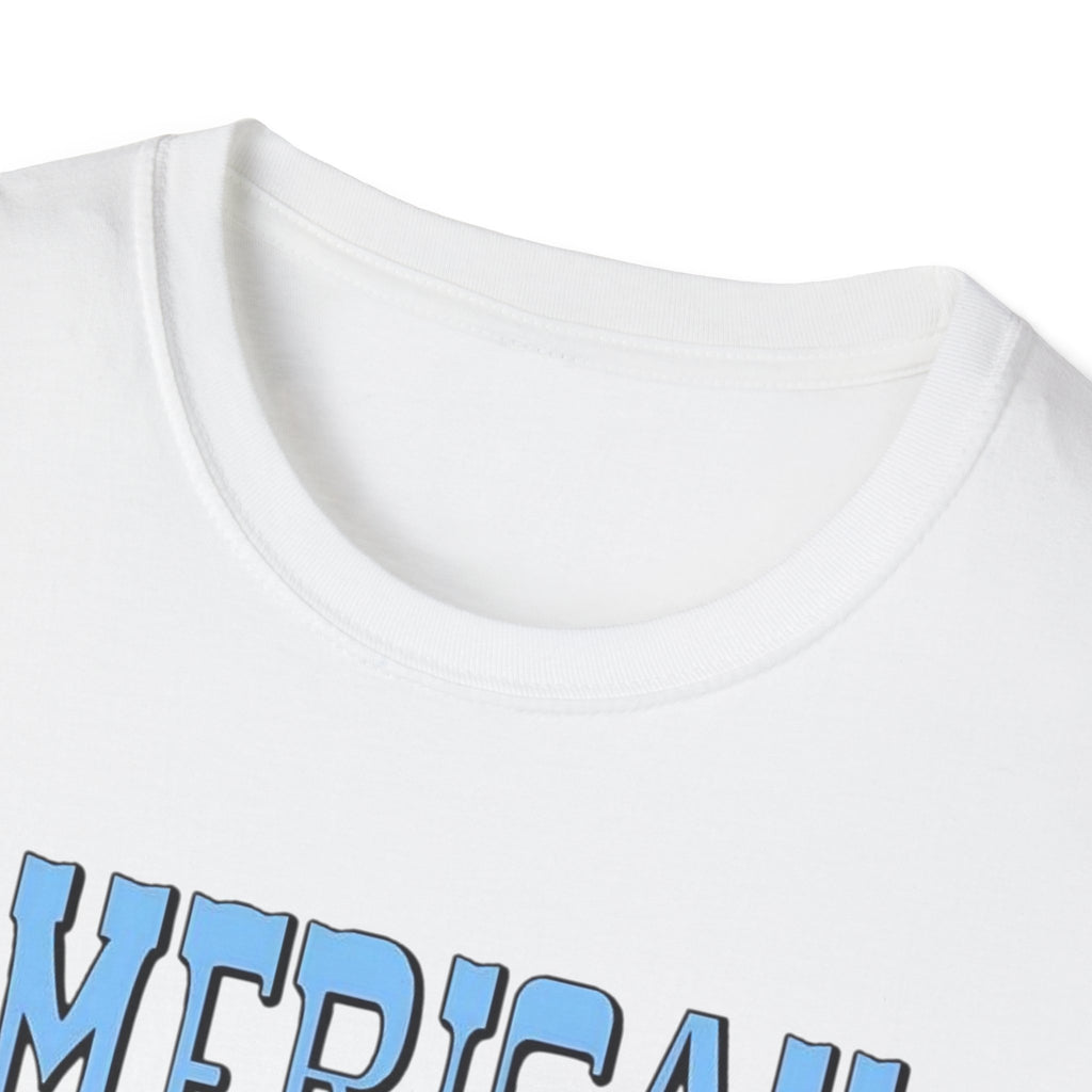 American Babe Retro Patriotic Graphic Tee (4th of July, USA Stars & Stripes)