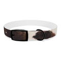 Cow Print Dog Collar — Brown & White Spot Pattern Pet Collar