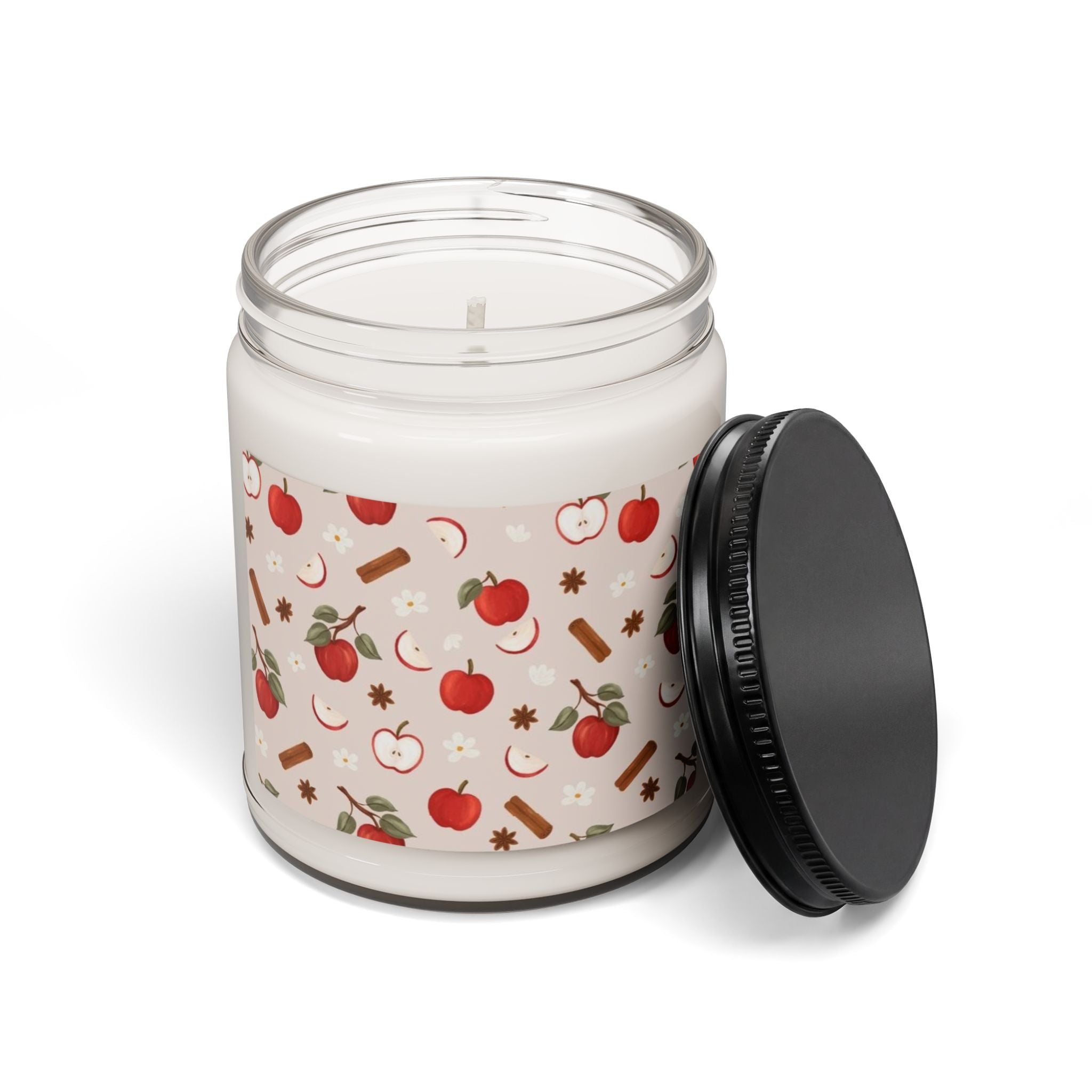 Apple Comfort Soy Candle — 9oz Scented Jar (Cozy Fall & Holiday Home Fragrance)