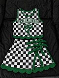Checkered whirlwind cheer suit